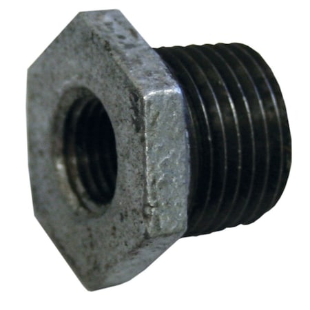 Jones Stephens 2-1/2in. x 3/4in. Galvanized Iron Hex Bushing G1440535